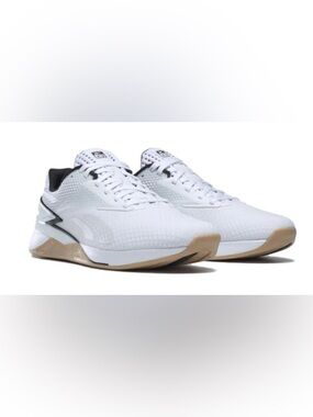 NEW WITH BOX
ReebokNano X3 'White Black Gum'. White Knit Athletic Sneakers.